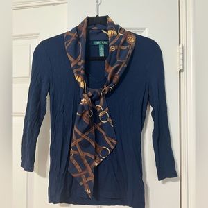Ralph Lauren scarf shirt in navy